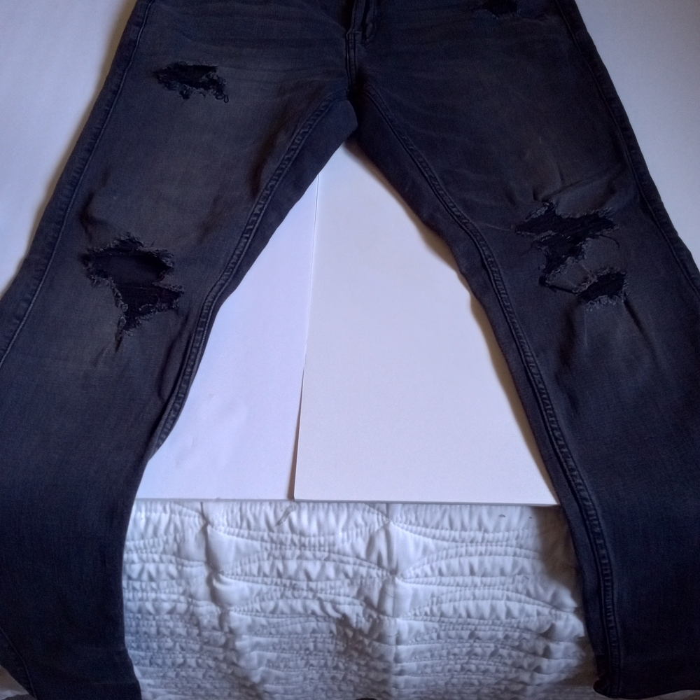 Hollister California Distressed Men's Black Size W34 L 32